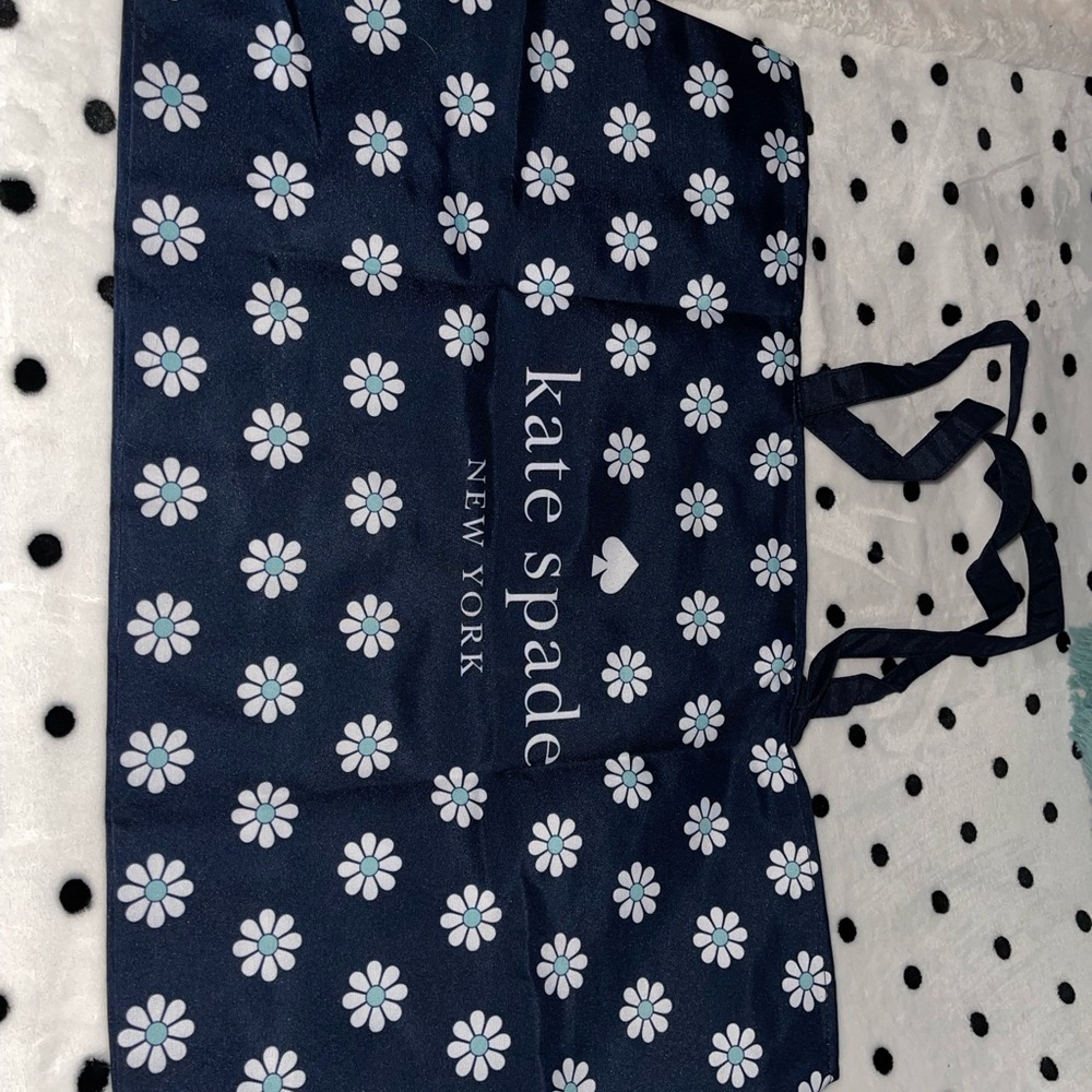 Kate Spade Blue and White Floral Large Tote